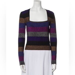 Ronny Kobo Metallic Sweater